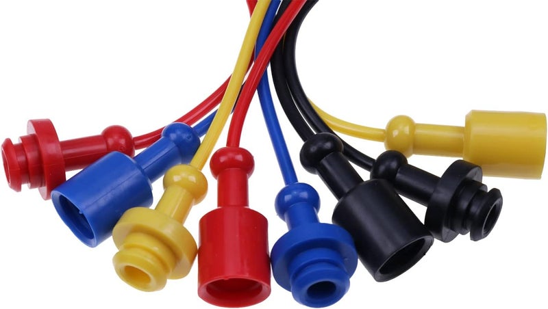 JZGRDN 8PK Hydraulic Quick Coupler Dust Cap & Plug Set Compatible with 1/4" John Deere 54D 60D 1023E 1025R 1026R 2025R 2026R 2032R 2036R 2038R 2305 2320 2720 2520 120R D120 D160 H120 H160 H165 X950R - Image 2